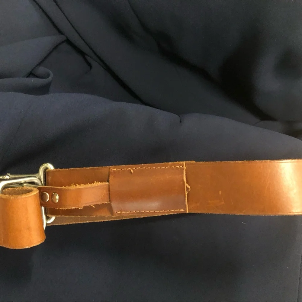Vintage equestrian rate Ralph Lauren Leather Men’s Strap Brown Silver Hardware